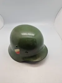 Tysk M35 hjelm, original skal men resten efterkrigs