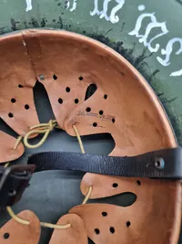 Tysk M35 hjelm, original skal men resten efterkrigs