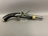 Original Fransk model 1822 marinepistol Flint