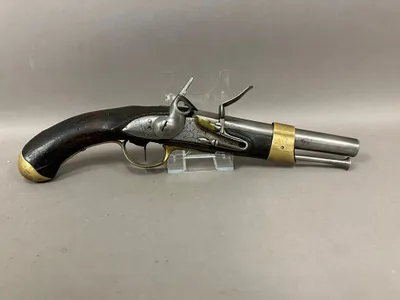 Original Fransk model 1822 marinepistol Flint