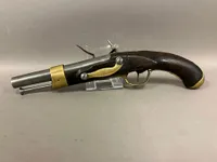 Original Fransk model 1822 marinepistol Flint