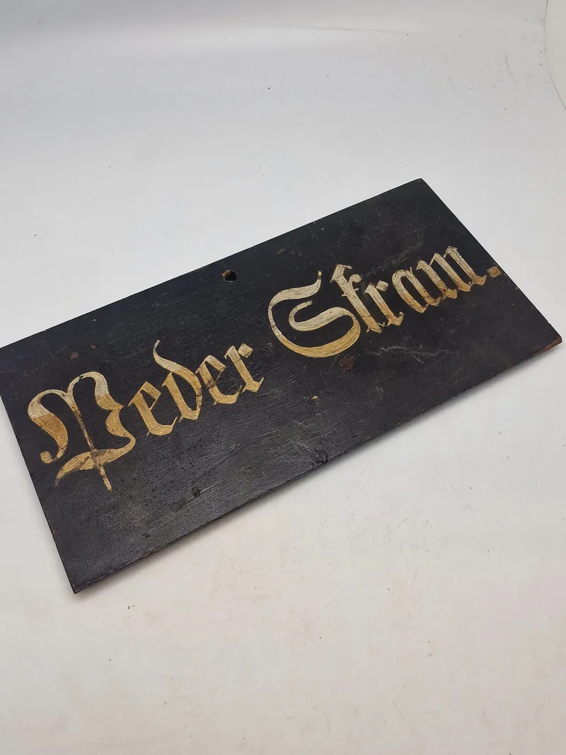 Originalt Marine skilt fra Peder Skram (1908-1943)