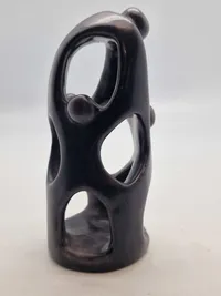 STONE CARVING STATUE Mother AND 3 Children