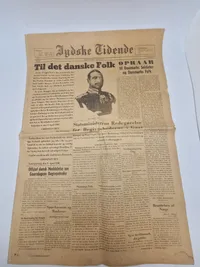 Originalt Kong Christian x Lot - bl.a. avis fra 10 april 1940