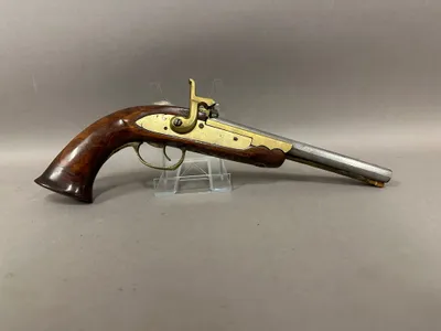 Syderopæisk perkusions pistol, singel trikker,