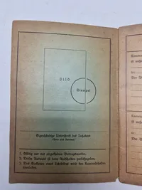 Original medlemsbog - Deutche Reichkriegerbund