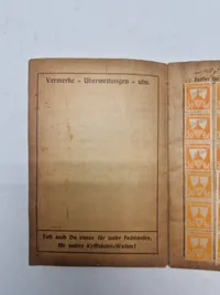 Original medlemsbog - Deutche Reichkriegerbund