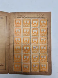 Original medlemsbog - Deutche Reichkriegerbund