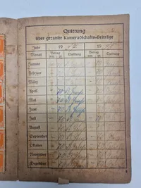 Original medlemsbog - Deutche Reichkriegerbund