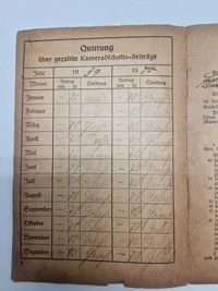 Original medlemsbog - Deutche Reichkriegerbund