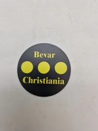 Samling diverse mærkater mm fra Fristaden Christiania