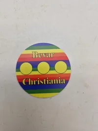 Samling diverse mærkater mm fra Fristaden Christiania