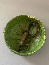 Original linoliumsfigur forstillende SOE mand