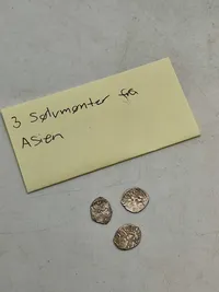 3 originale sølvmønter - Asien