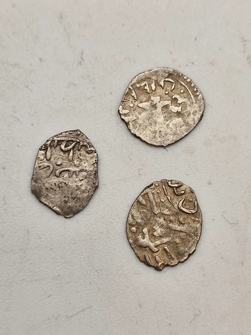 3 originale sølvmønter - Asien