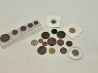 Samling diverse mønter