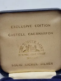 Castell Caernafon mønt med æske
