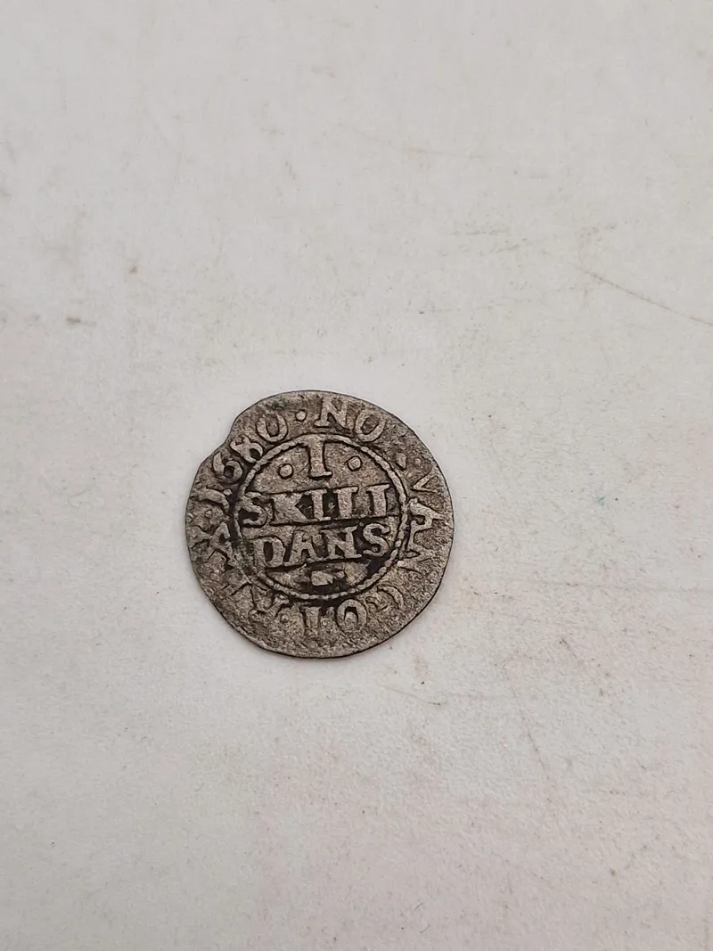 Original 1 skilling 1680 - sølv