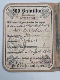 Waffen-SS id bog - efterkrigs