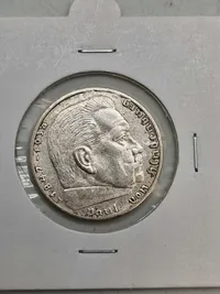 Original 2 Reichmark af sølv - 1938