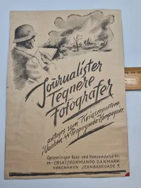 Original dansk Waffen-SS hverve annonce - opsat på pap - ikke set så ofte
