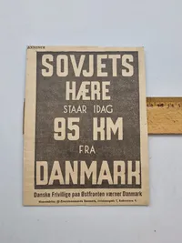 Original dansk Waffen-SS hverve annonce - opsat på pap