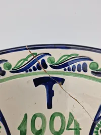 Original Tuborg plakette - revnet
