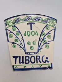 Original Tuborg plakette - revnet