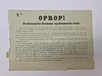 Originalt Oprob - nedkastet over danske byer 9 april 1940