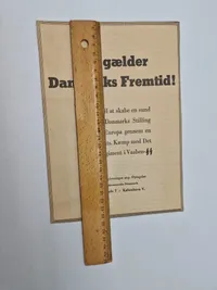 Original dansk Waffen-SS hverve annonce - opsat på pap