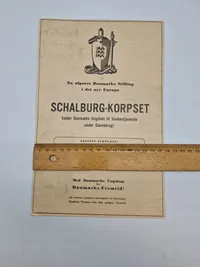 Original dansk Schalburg hverve annonce - opsat på pap