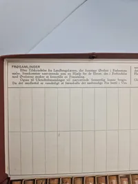 Samling frøprøver til undervisning