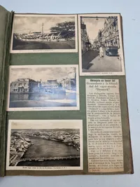 Stor spændene scrapbog fra skoleskibet Danmark - 1938 og frem