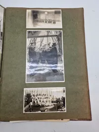 Stor spændene scrapbog fra skoleskibet Danmark - 1938 og frem