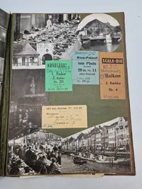 Stor spændene scrapbog fra skoleskibet Danmark - 1938 og frem