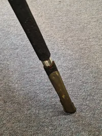 Original dansk Artilleri  officerssabel model 1843 - sabel stemplet Frederiksværk - med lædderskede