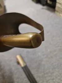 Original dansk Artilleri  officerssabel model 1843 - sabel stemplet Frederiksværk - med lædderskede