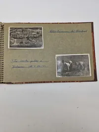 Dansk soldater album med alle de gode postkort indsat også