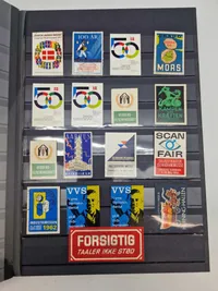 Stor samling danske mærkater mm.