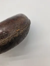 Original feltflaske model 1873 - mundblæst på Holmegaard fodfolk