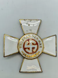 Ekstremt sjældent originalt Schalburg kors - emaljeret udgave for officerer