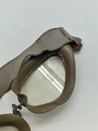 Originale WW2   Wehrmacht Motorcycle Goggles ,Kradmelderbrille 1942 dateret, med box