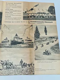 Sjælden original dansk hverve folder til Waffen-SS