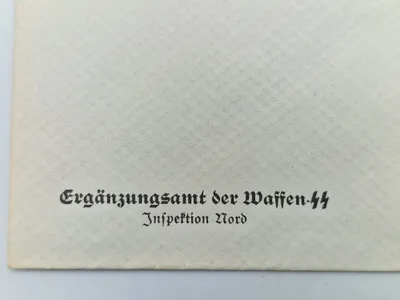 Original Waffen ss - kuvert