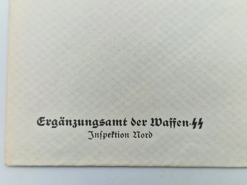 Original Waffen ss - kuvert