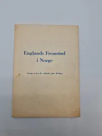 Originalt illegalt hæfte - Englands fremstød i Norge