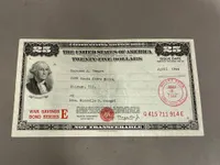 Original Sjælden Amerikansk WW2 Victory bonds, ses aldrig i DK