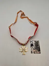 Original GERMAN CROAT WWII CROATIAN KNIGHTS CROSS WITH SWORDS OF THE ORDER OF KING ZVONIMIR 1ST CLASS.