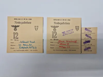 Originale tyske rationeringsmærker - ww2