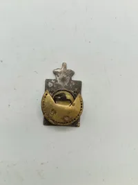 Originalt Georg Jensen kongemærke af emalje og sterlingsølv 1940